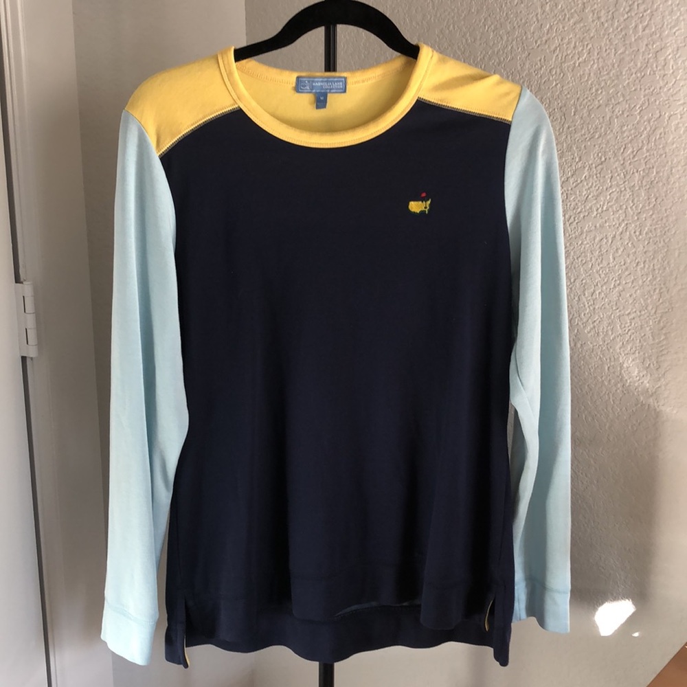 MASTERS Magnolia Lane Collection L/S Crewneck Colorblock Sweater